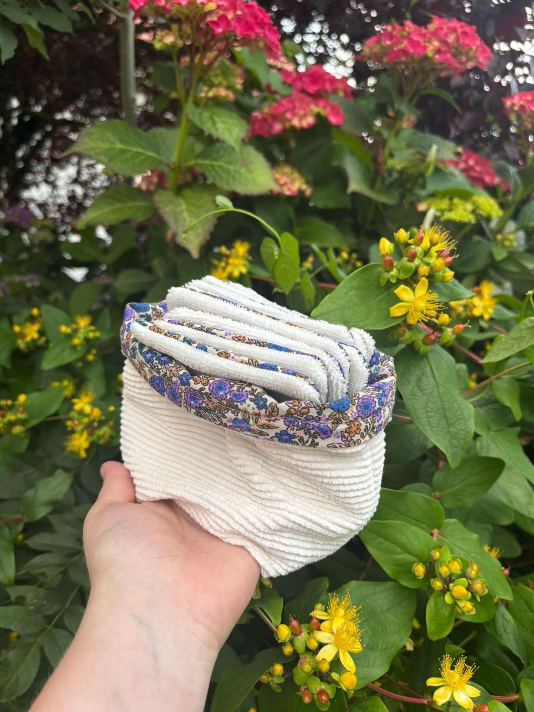 Panier de rangement avec ces 10 cotons réutilisables